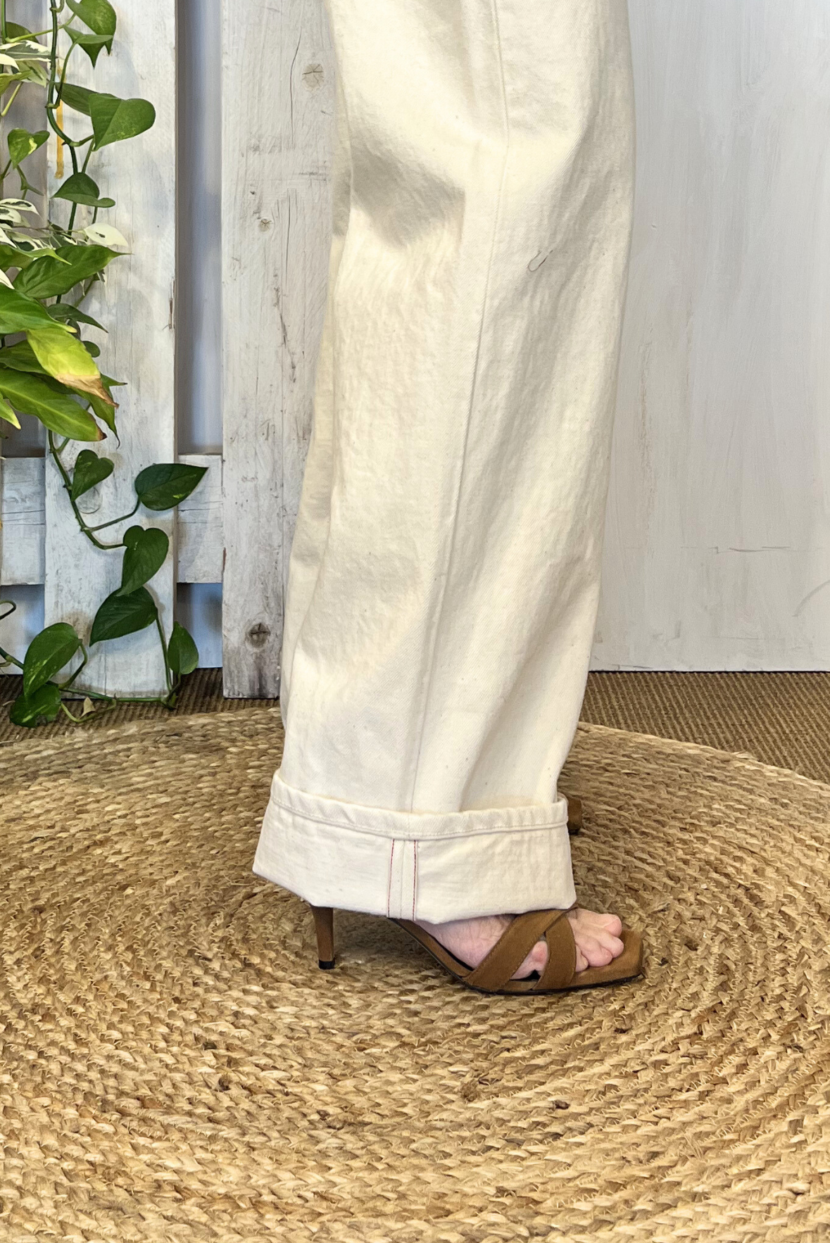 Jeans loose cimosato