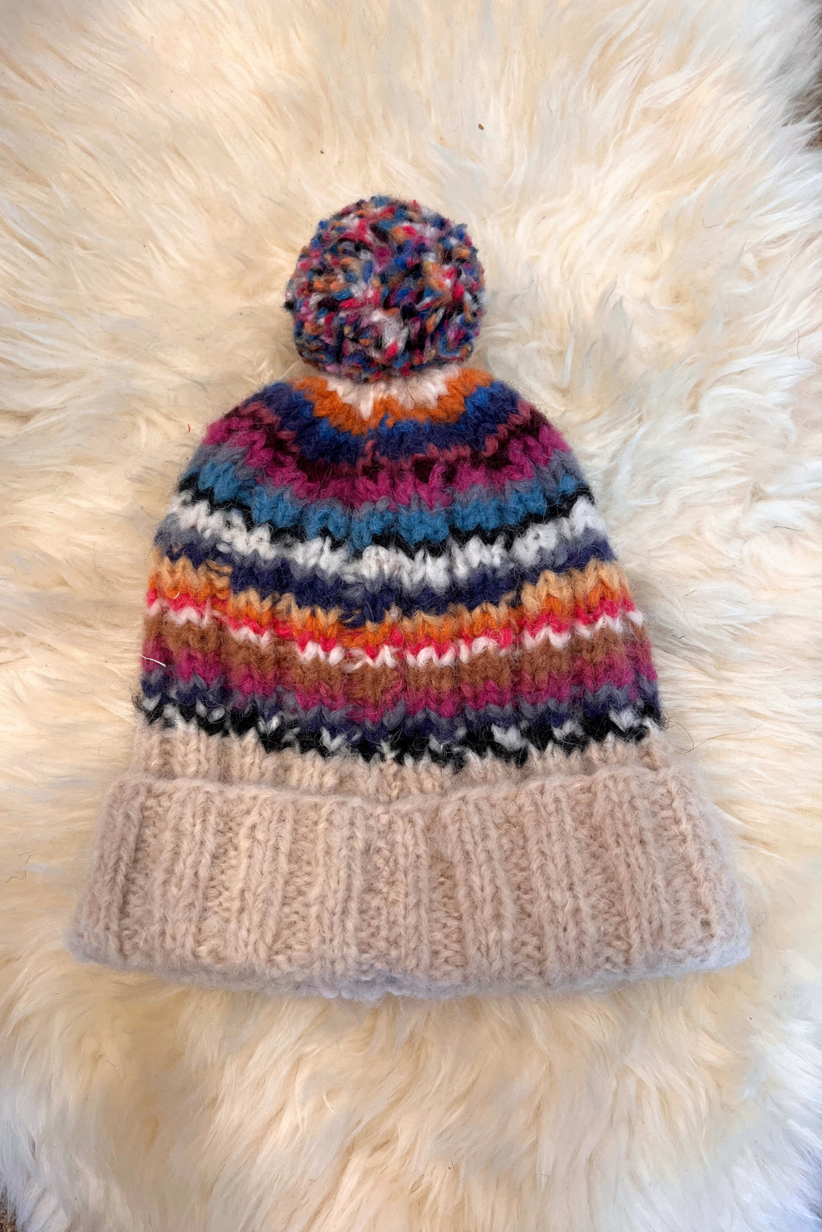 Berretta Pompon in alpaca