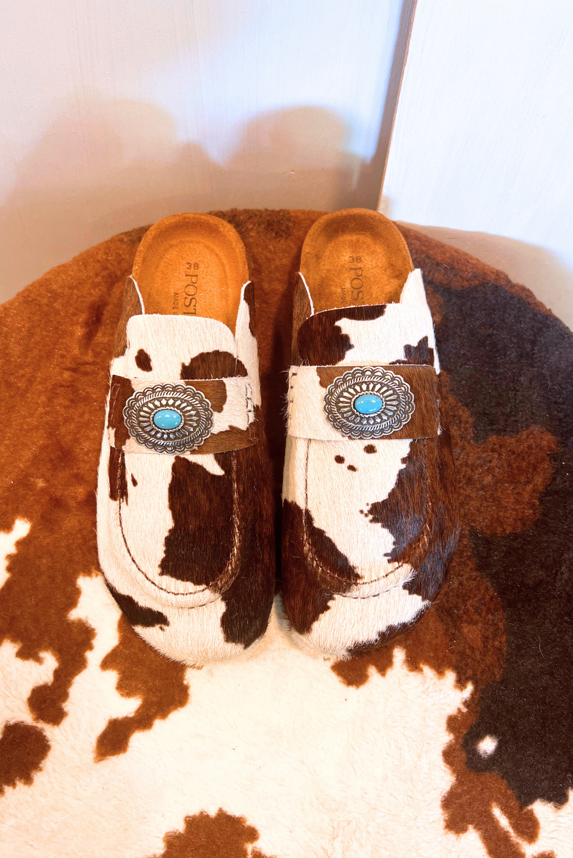 Mules maculata con turchese