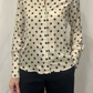 Camicia a pois in viscosa misto seta