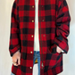 Cappotto Barn in misto lana a quadri