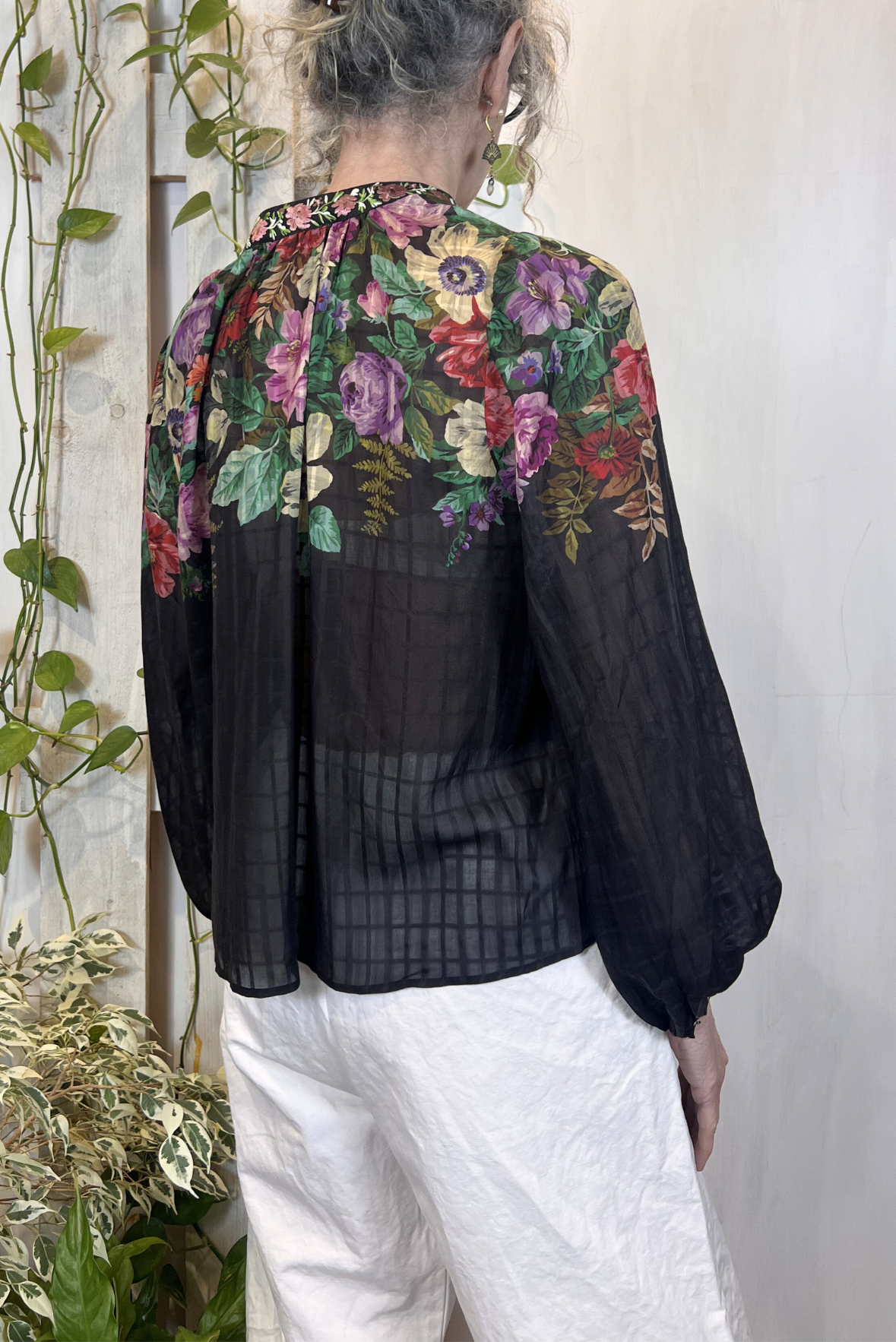 Camicia in viscosa a fantasia