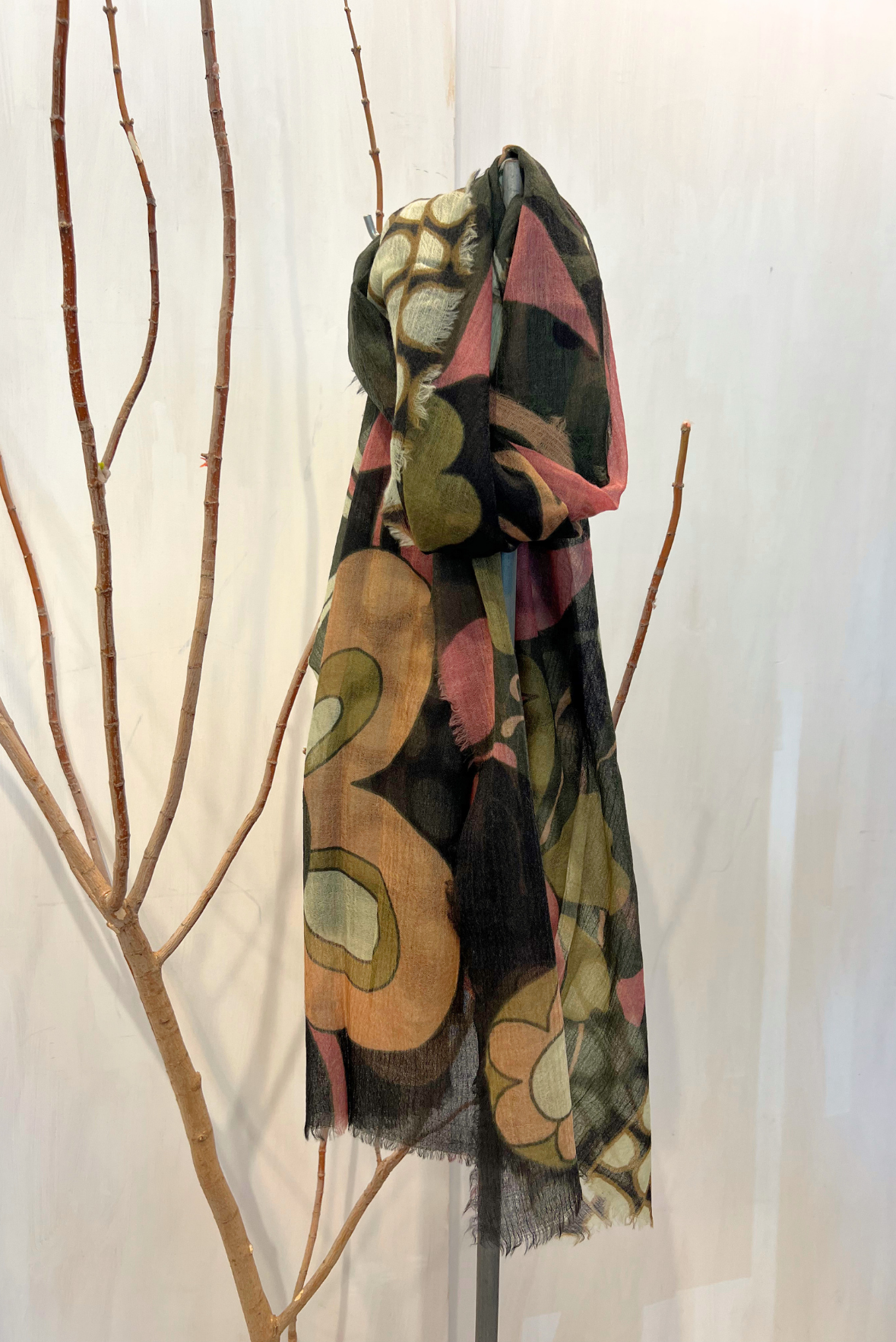 Sciarpa in lana garzata