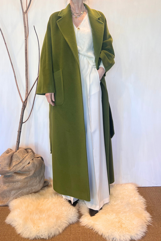 Cappotto lungo lana e mohair