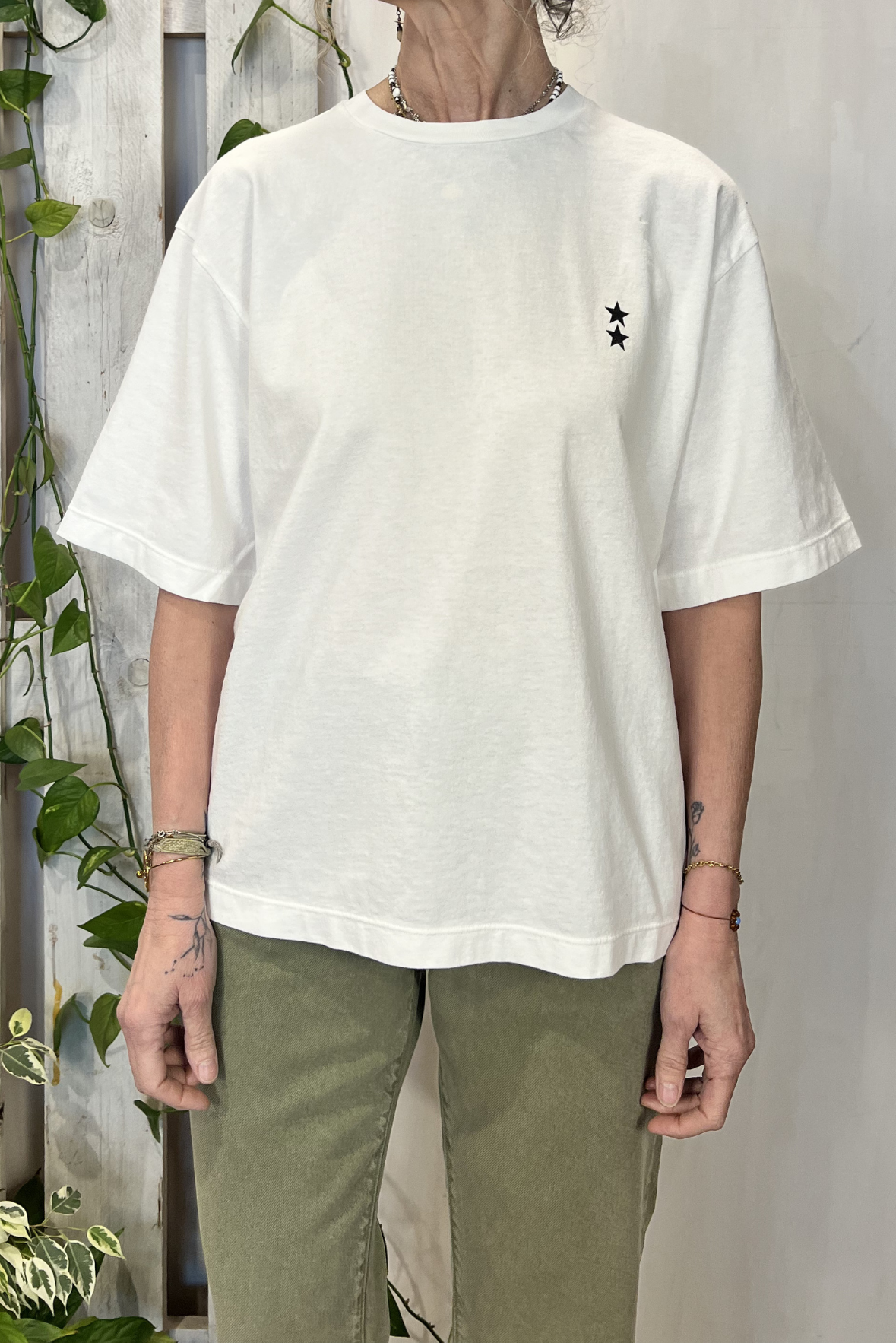 T-shirt con micro stampa
