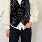 Gilet in velluto con ricami