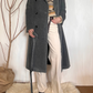 Cappotto in alpaca con cintura
