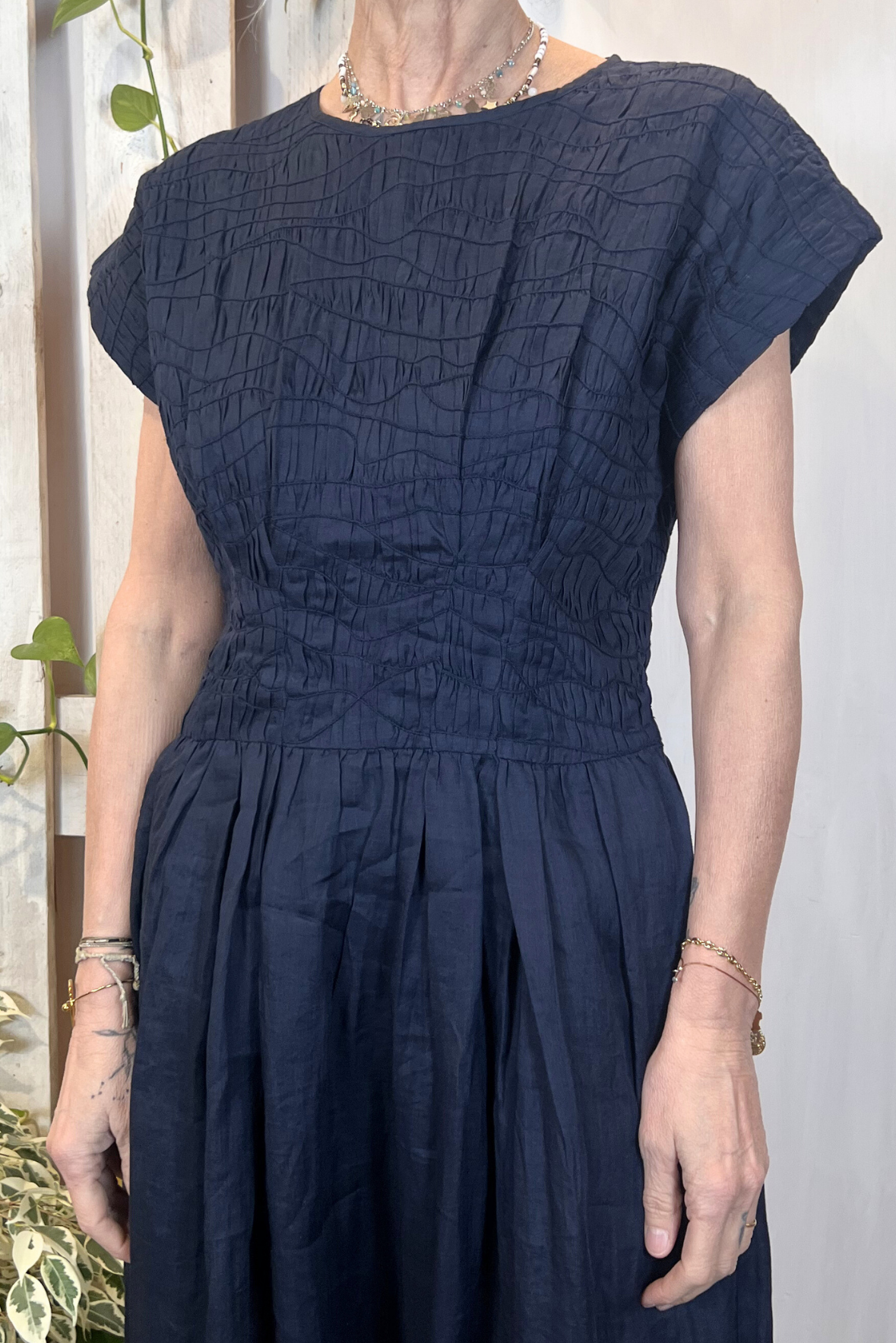 Abito lungo con ricami