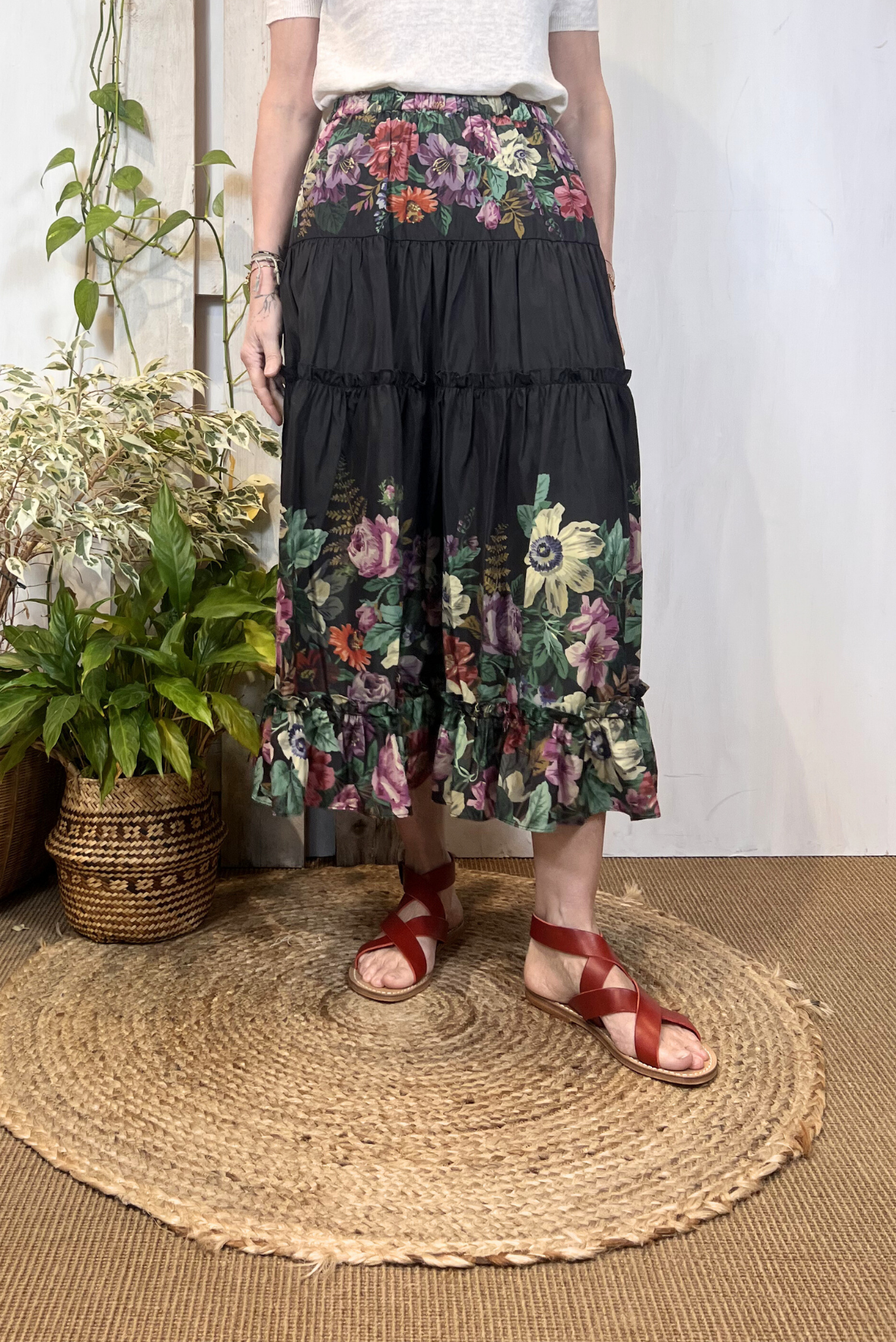 Gonna lunga con balze