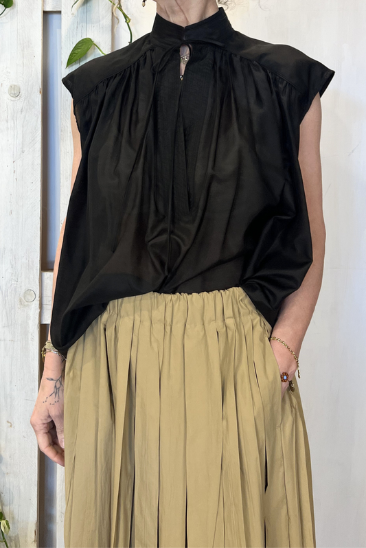 Blusa misto seta