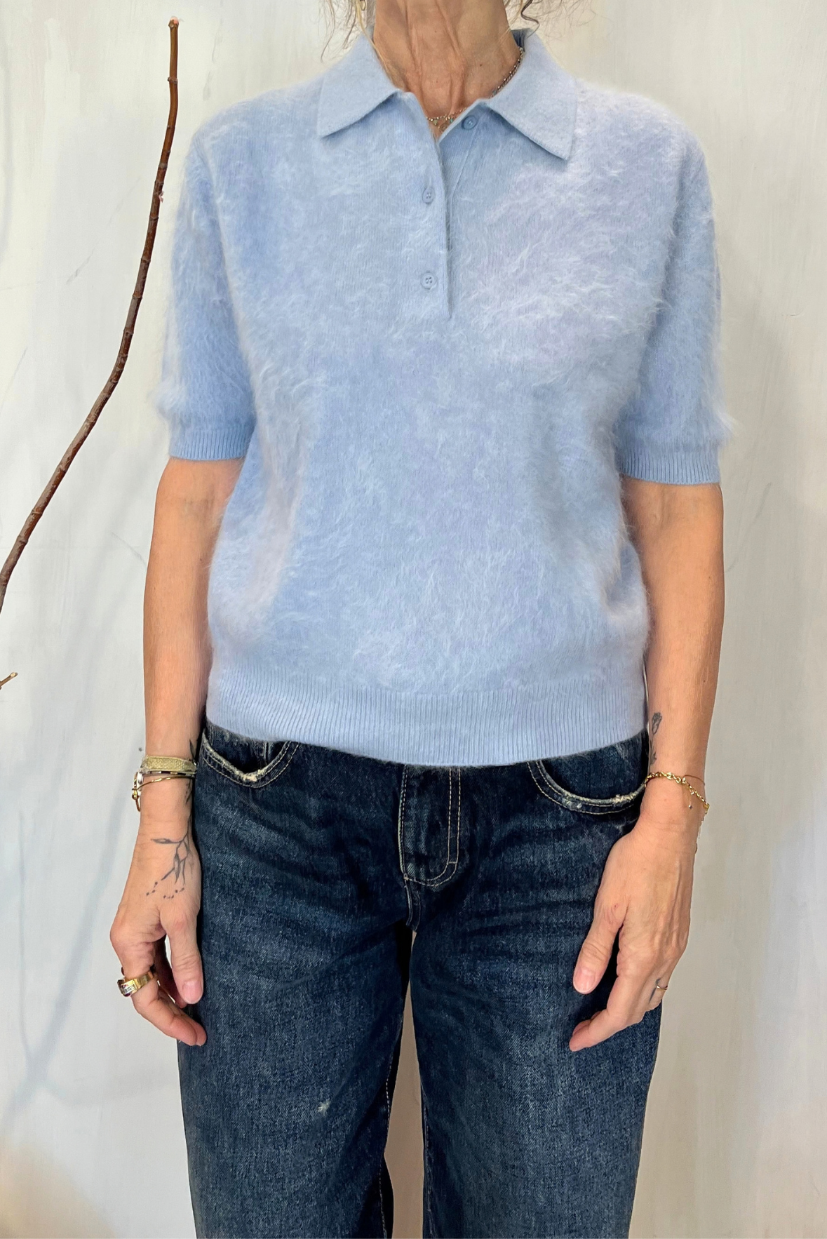 Polo in cashmere