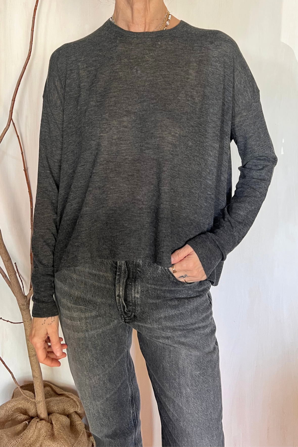Maglia boxy in lana