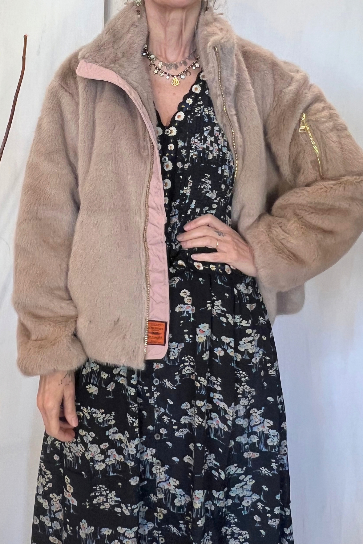 Bomber in ecopelliccia