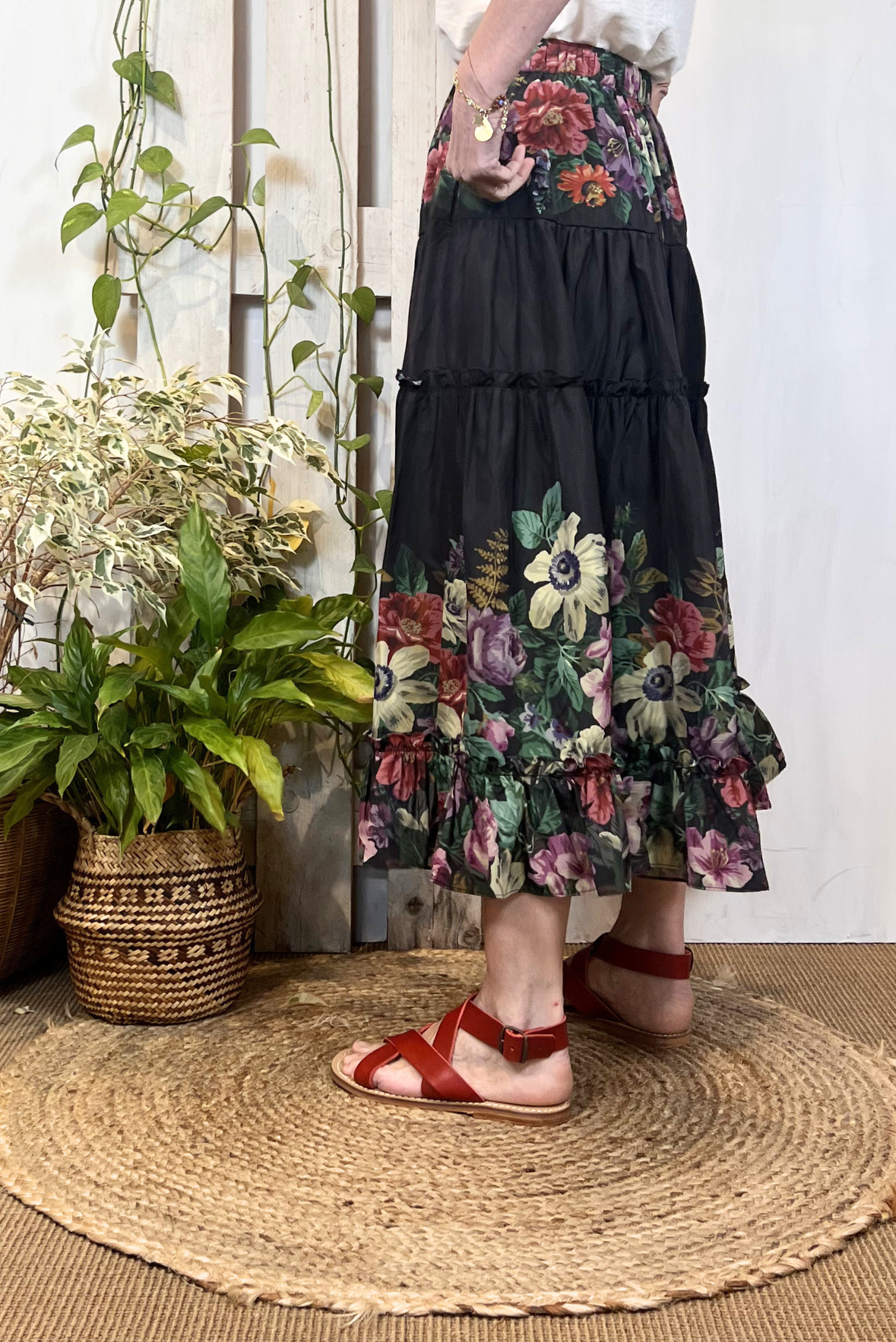 Gonna lunga con balze