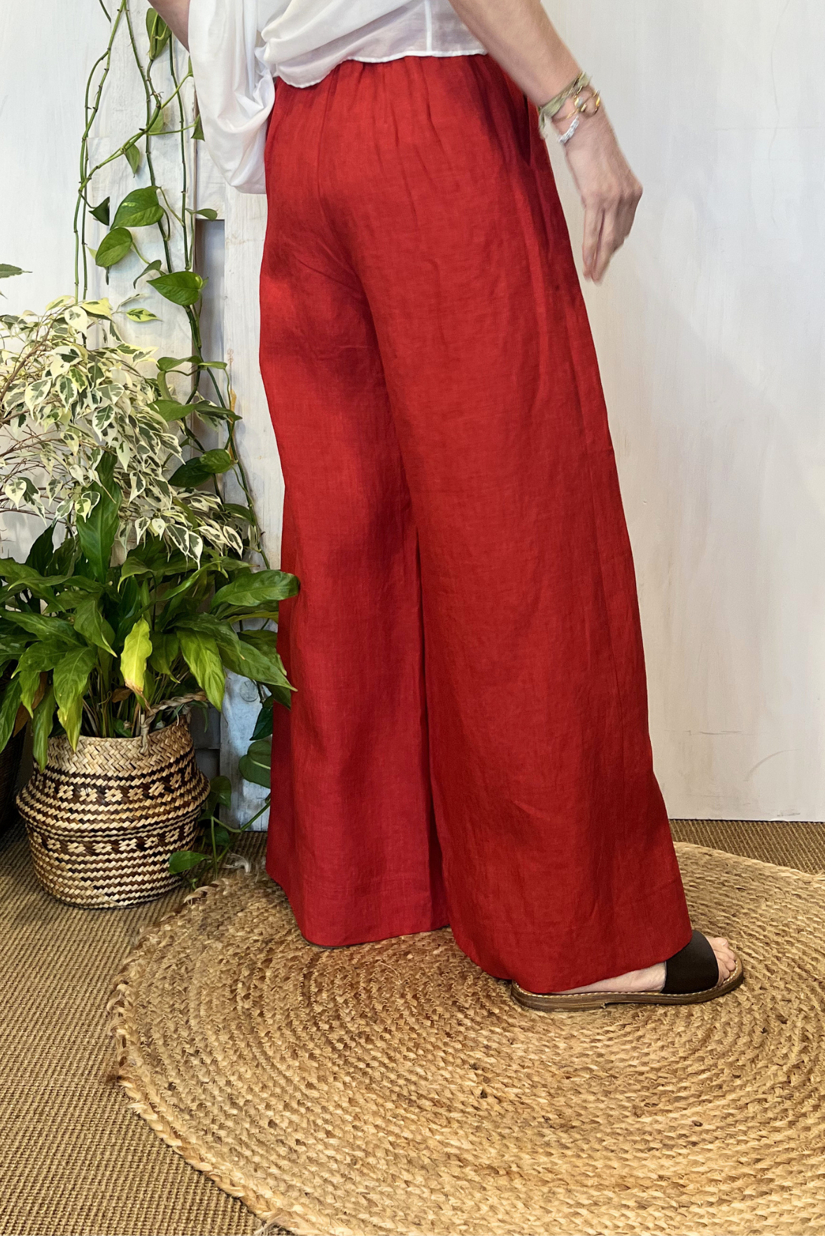 Pantalone palazzo lino