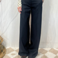 Pantalone gessato in lana vergine