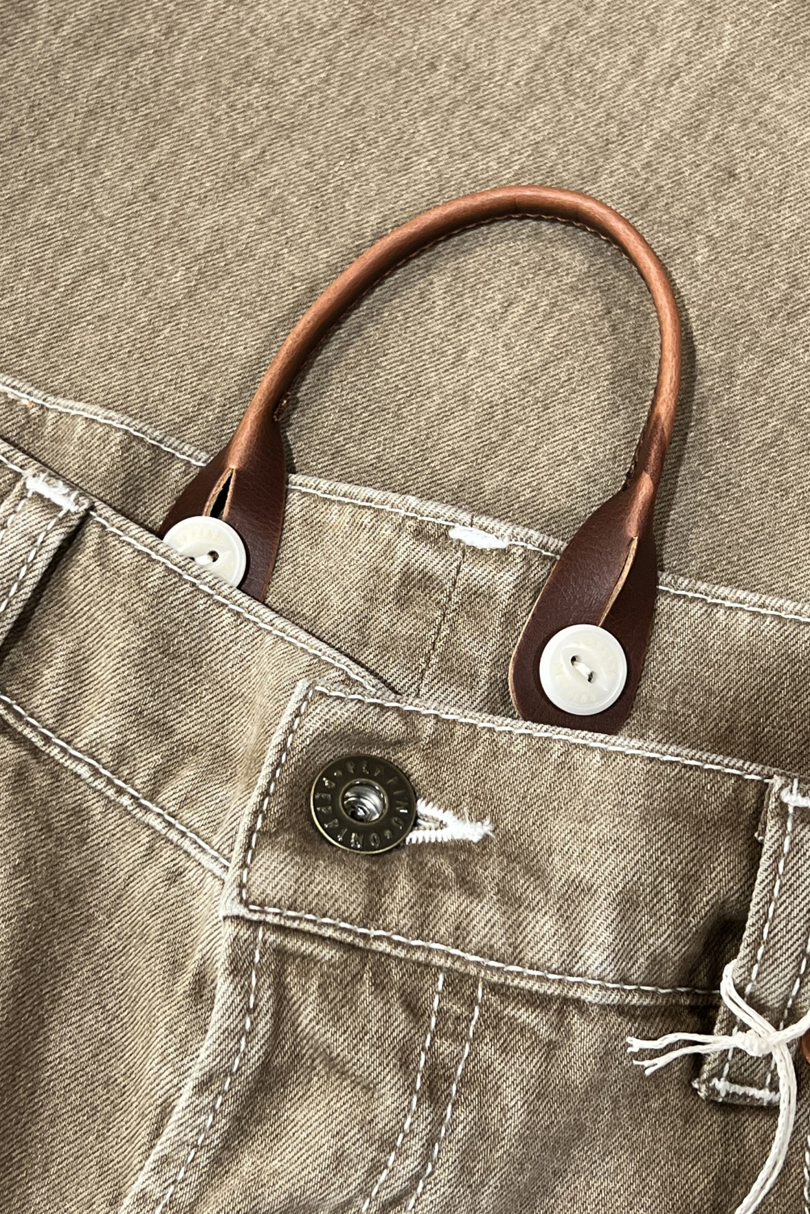 Jeans straight cimosato