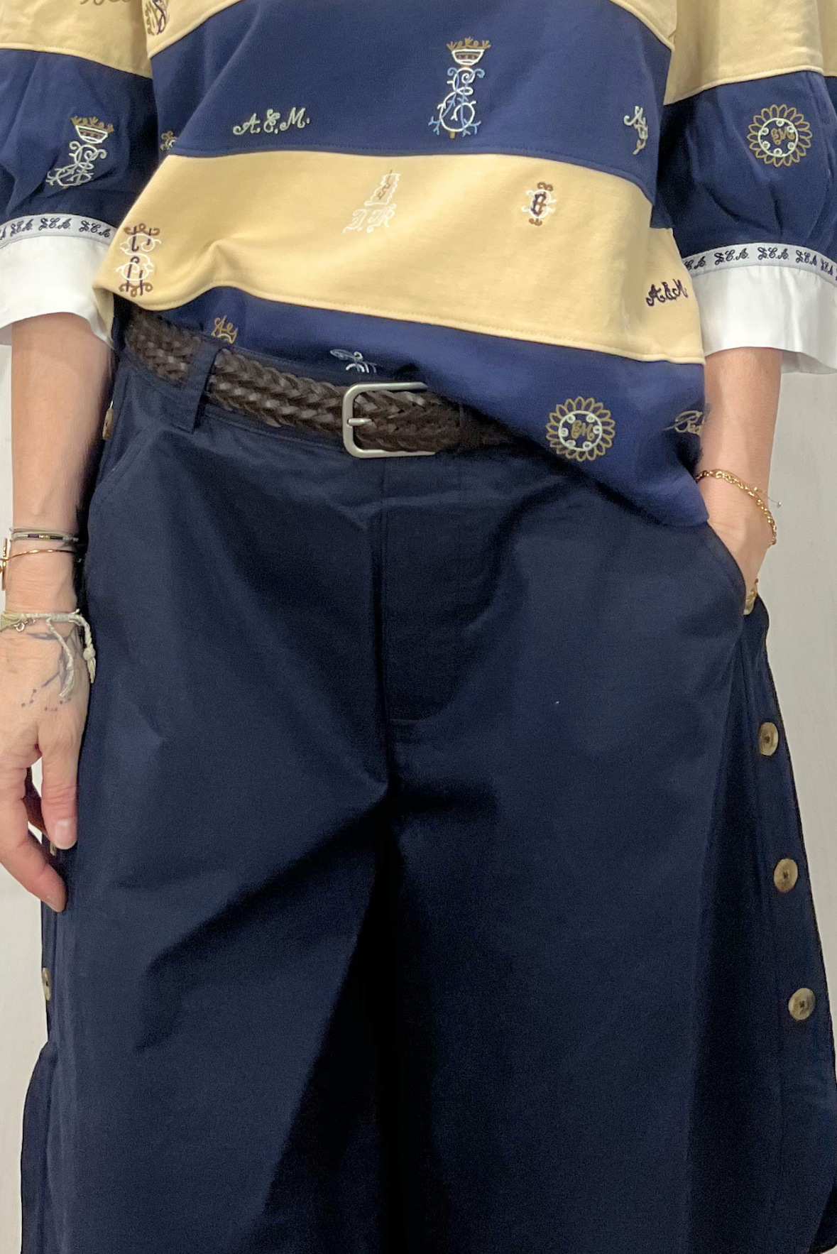 Gonna pantalone con cintura
