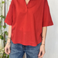Blusa a polo in cotone