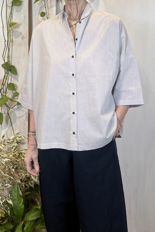 Camicia boxy in cotone