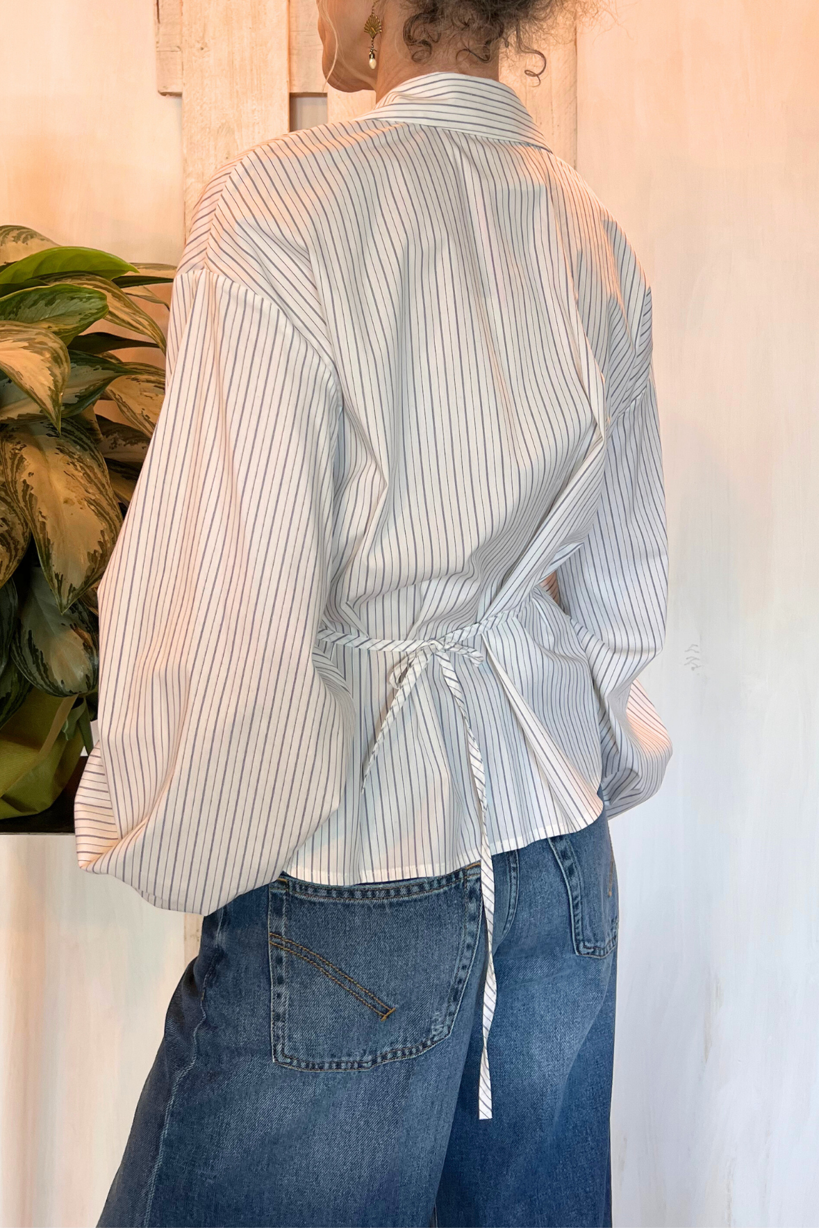 Blusa con laccetti