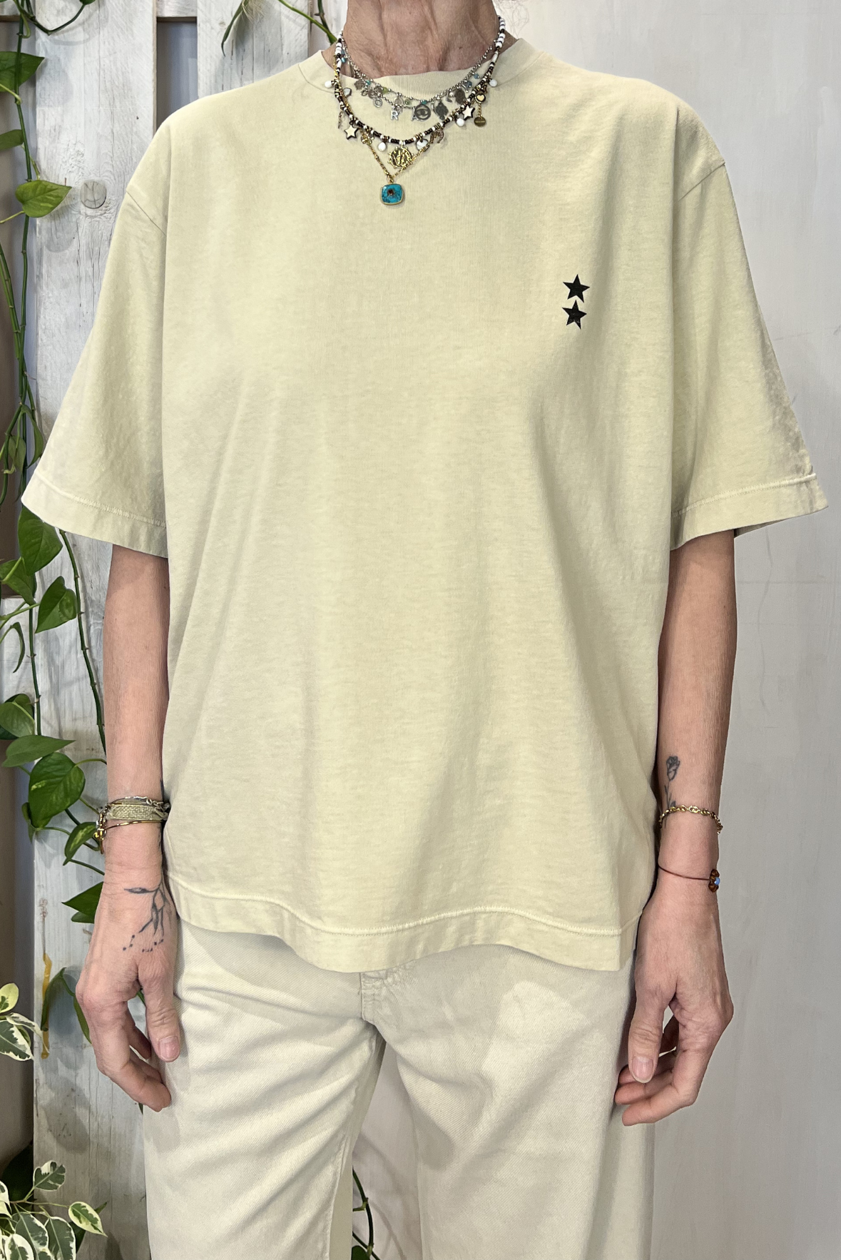 T-shirt con micro stampa