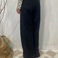 Pantalone gessato in lana vergine