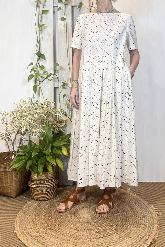 Abito lungo a fantasia