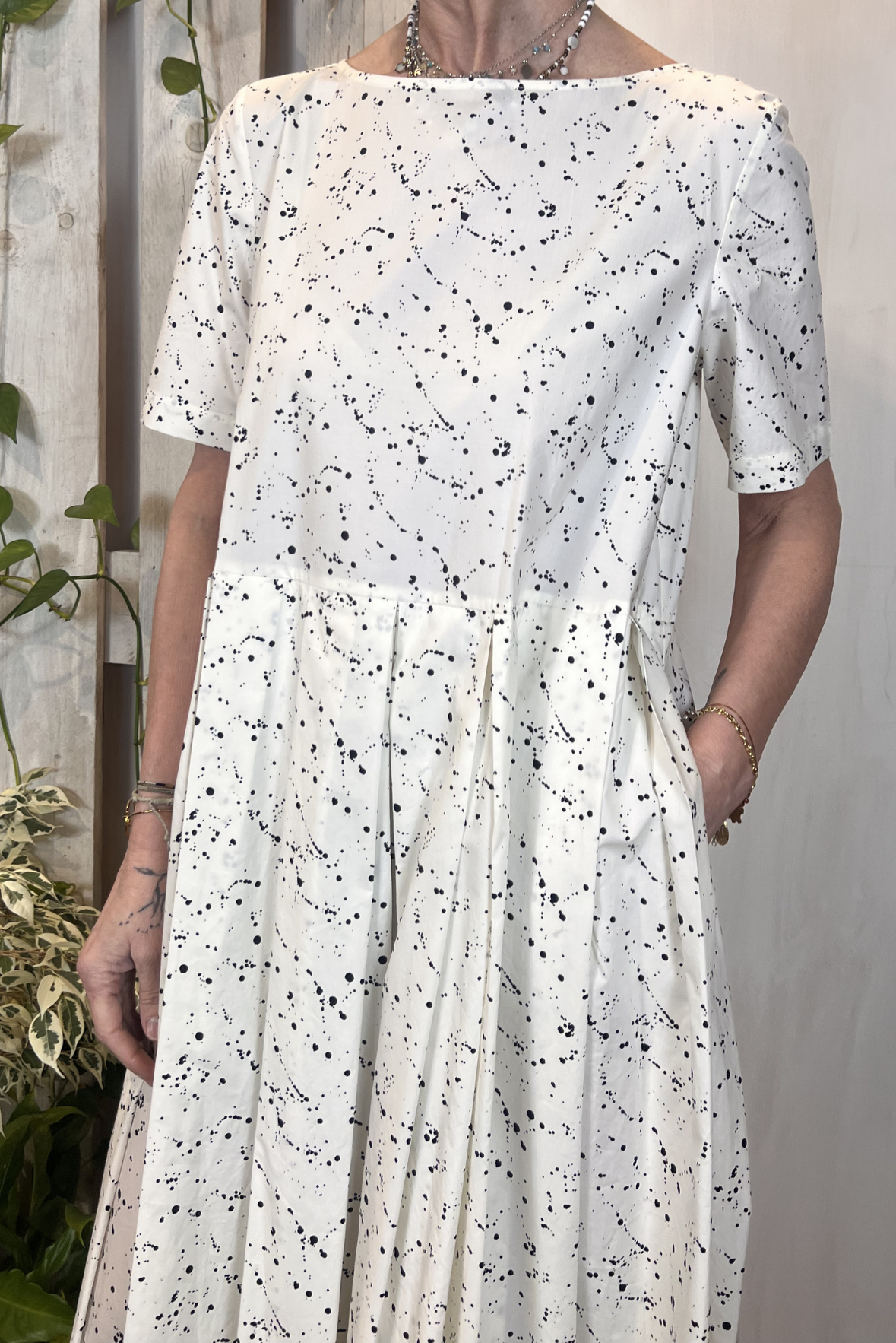 Abito lungo a fantasia