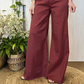 Jeans a farfalla misto lino