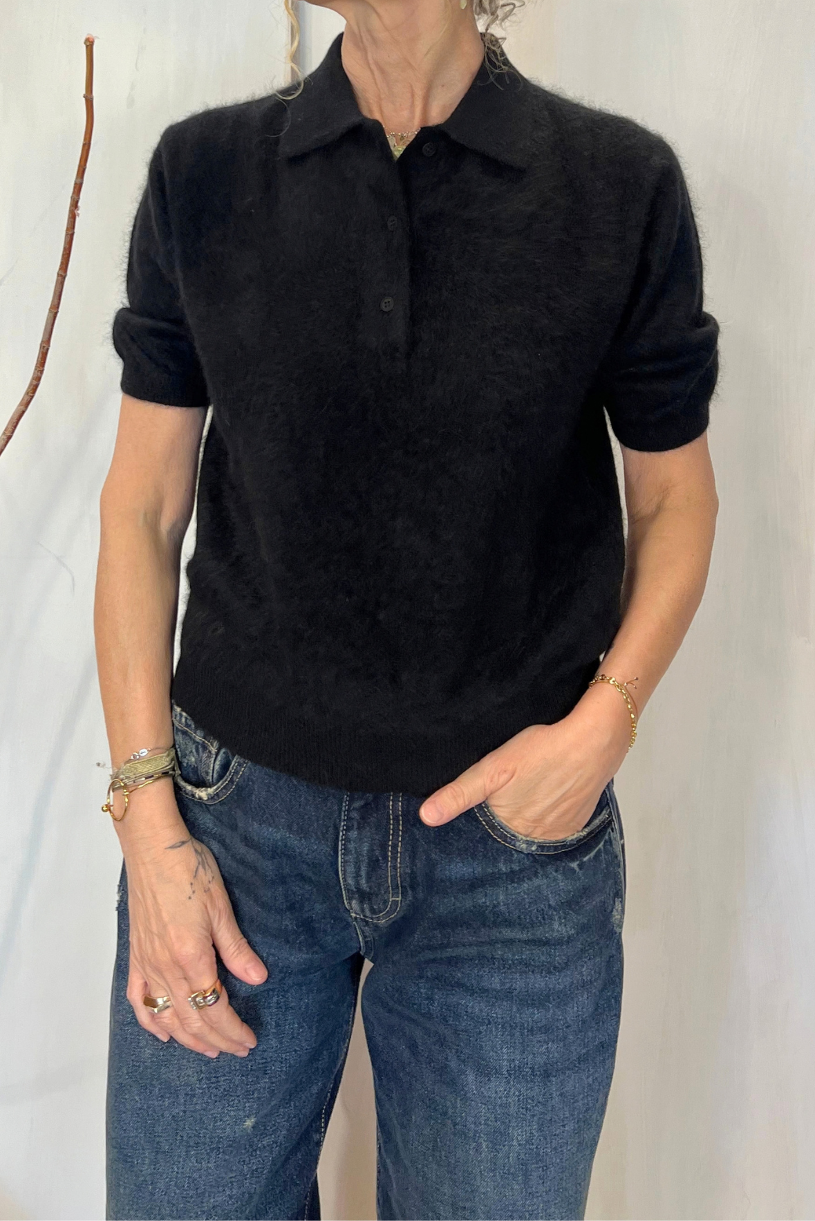 Polo in cashmere
