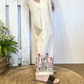 Pantalone in cotone con ricami