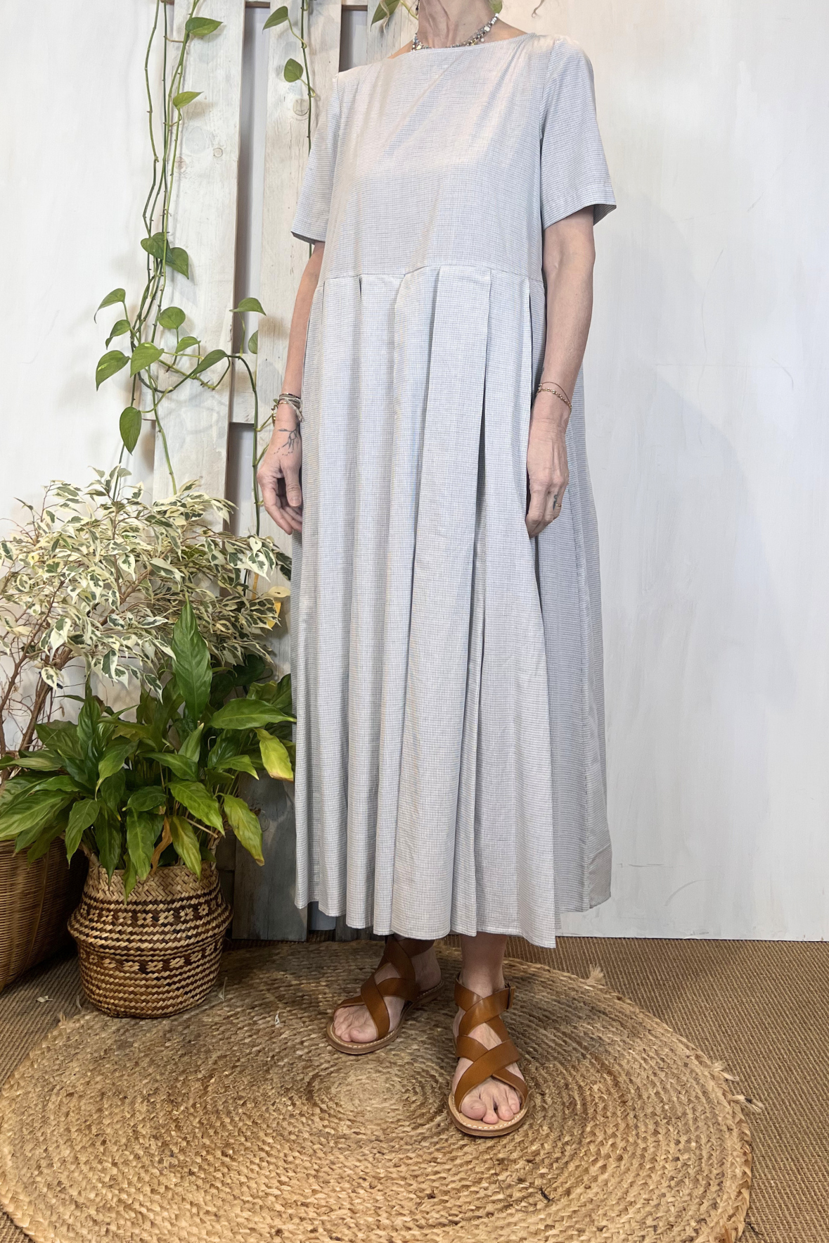 Abito lungo a fantasia