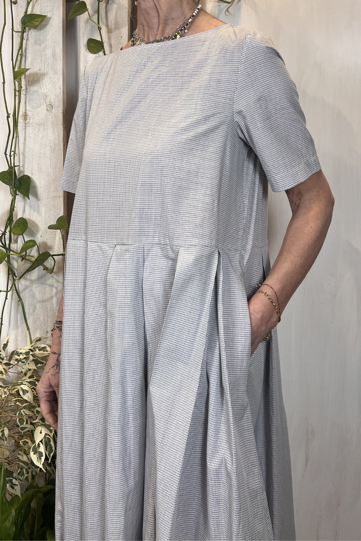 Abito lungo a fantasia