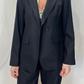 Blazer gessato in lana vergine