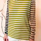 T-shirt a righe tricolore