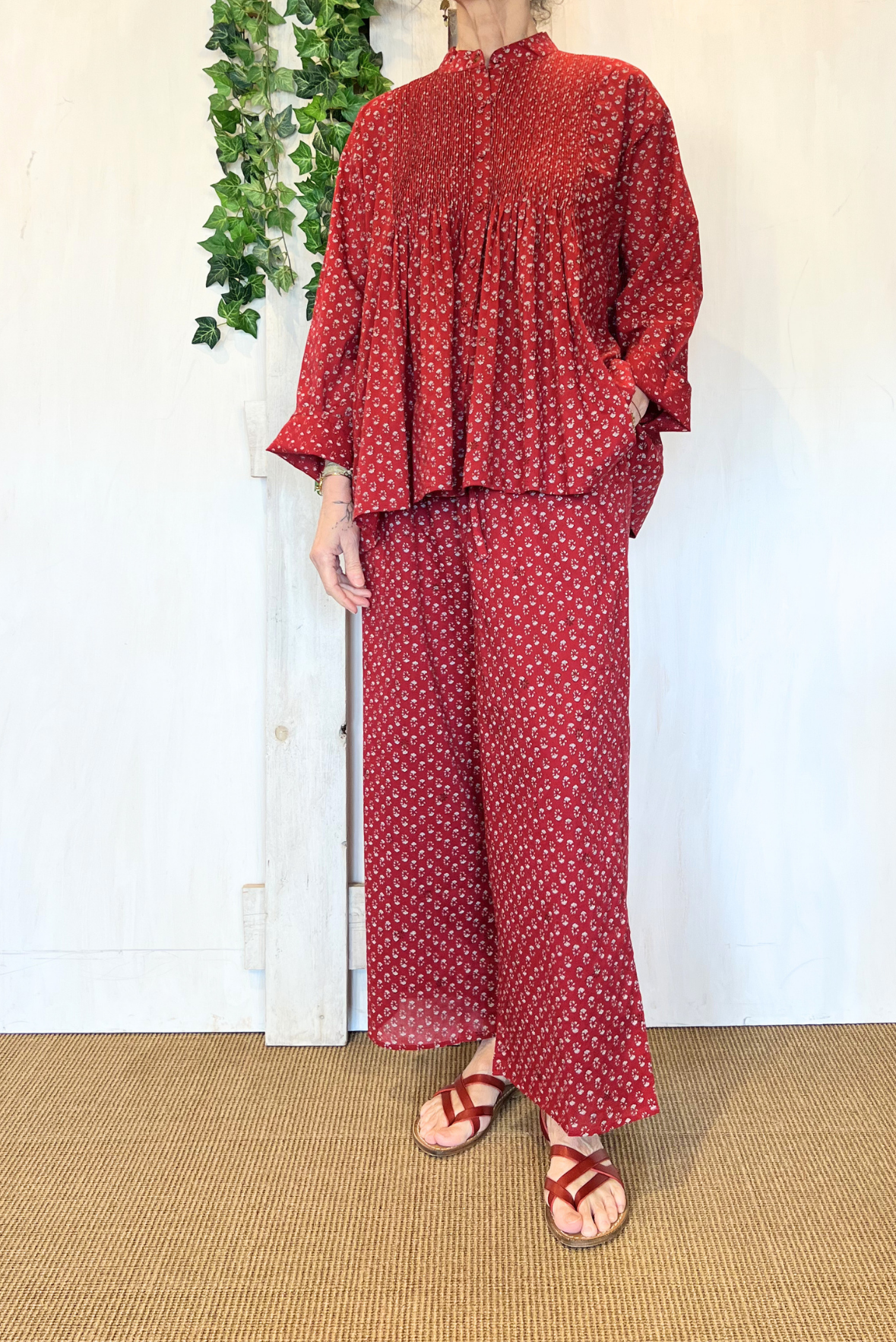 Camicia con plissettature