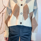 Cardigan a rombi