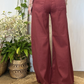 Jeans a farfalla misto lino