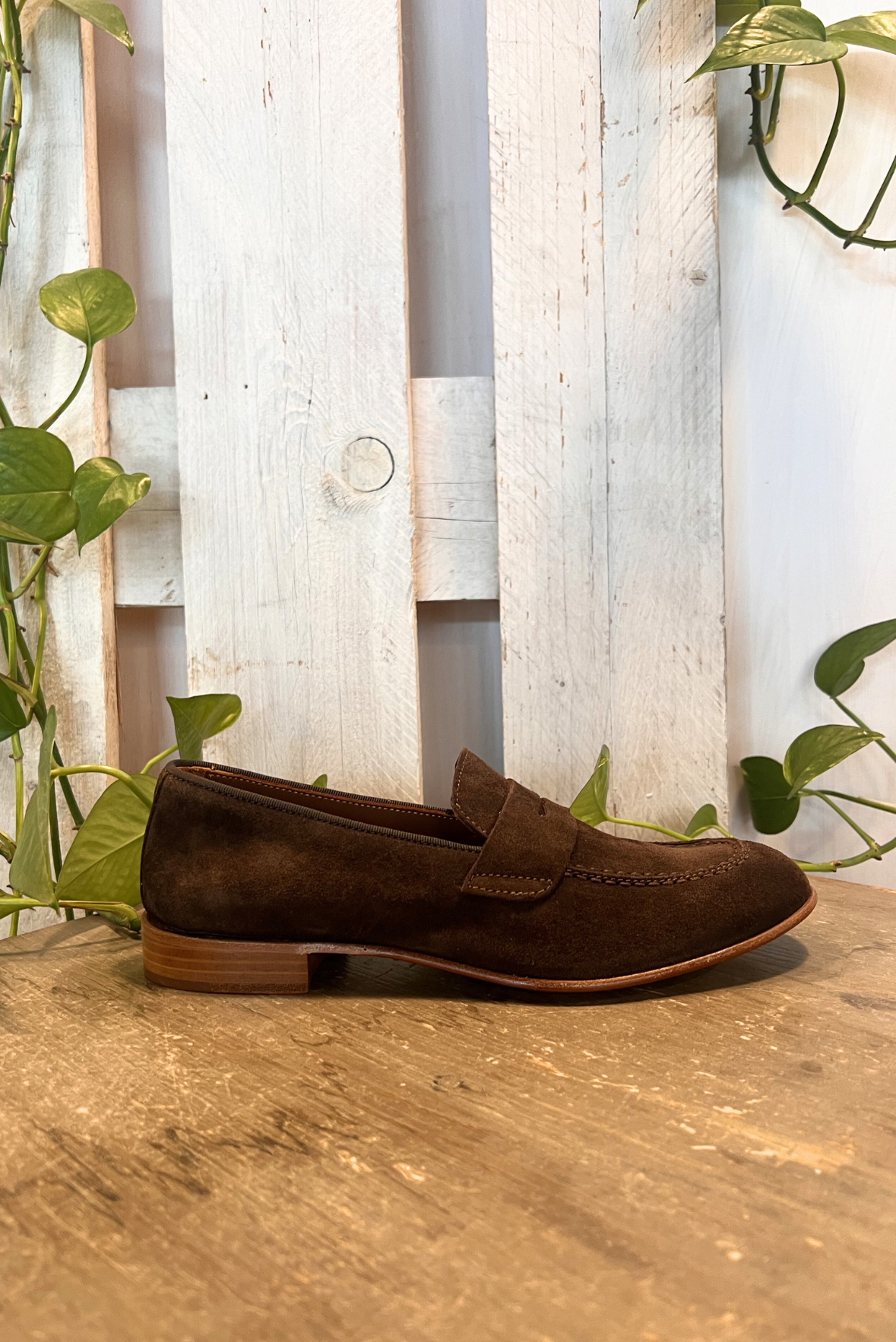 Mocassino scamosciato