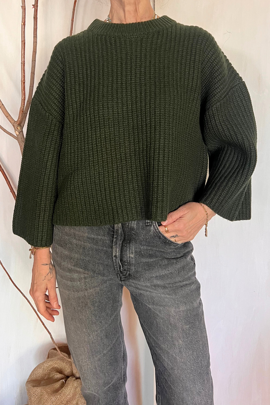 Maglia a scatolina con zip