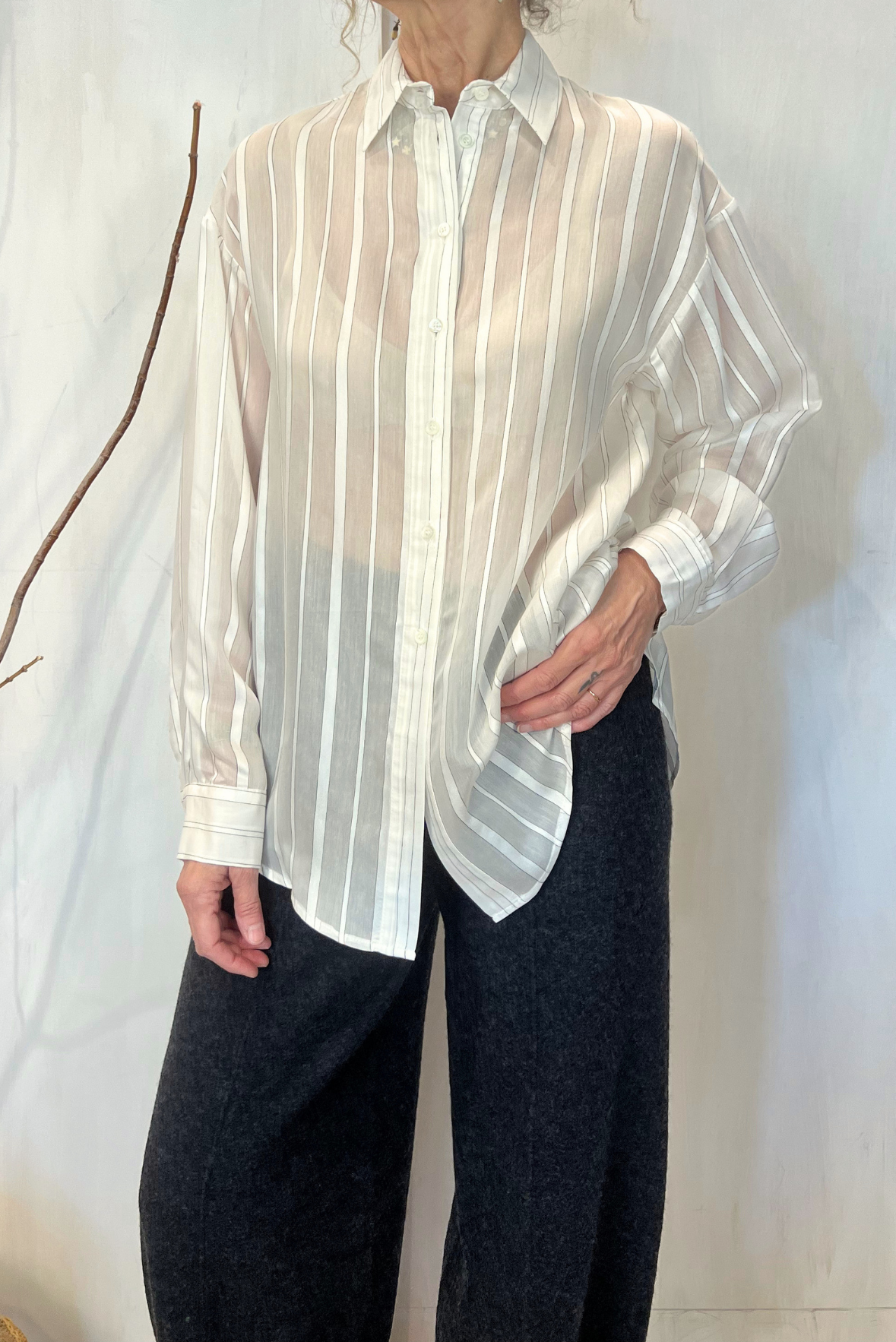 Camicia con apertura schiena