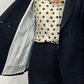 Blazer gessato in lana vergine