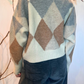 Cardigan a rombi