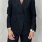 Blazer gessato in lana vergine