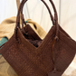 Shopper Trinity in pelle intrecciata