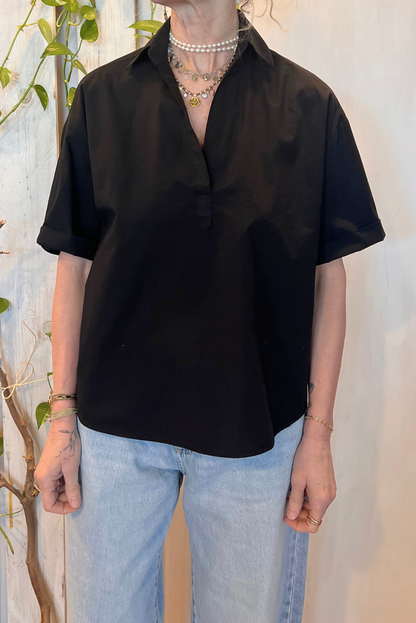 Blusa polo a scatolina