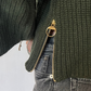 Maglia a scatolina con zip