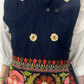 Gilet incrociato con ricami
