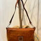 Borsa Artemisia con fibbie texane e frangine